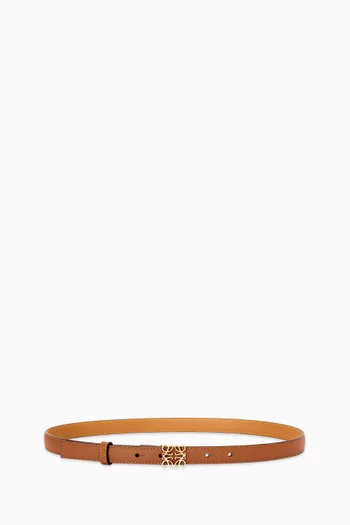 Logo Belt in Calfskin