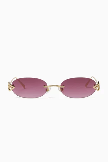 Cleo Sunglasses in Metal