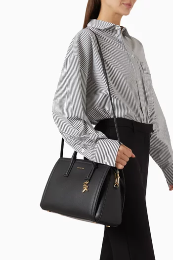 Medium Laila Satchel Bag in Leather