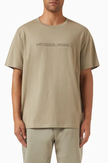 Embossed Logo T-shirt in Cotton