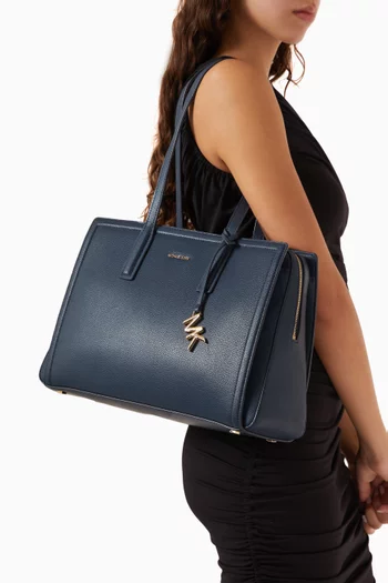 Medium Laila Tote Bag in Leather