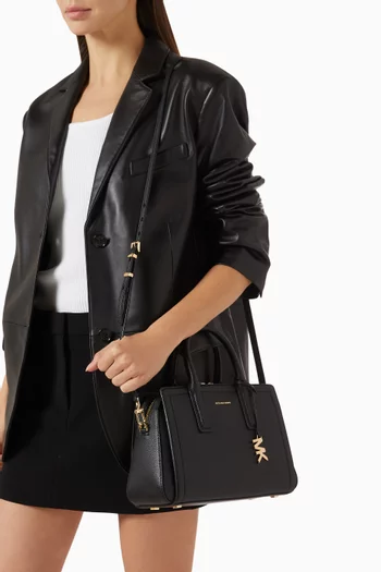 Small Laila Satchel Bag in Leather