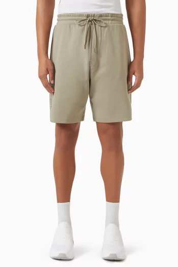Embossed Logo Shorts in Cotton Blend