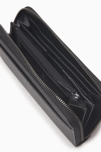 Edison Zip Wallet in Leather