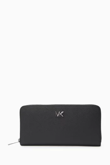 Edison Zip Wallet in Leather