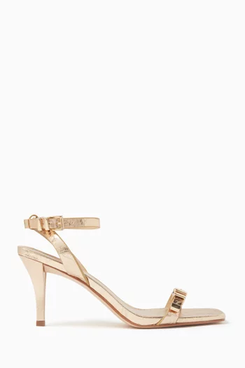 Darrington 80 Sandals in Metallic Leather