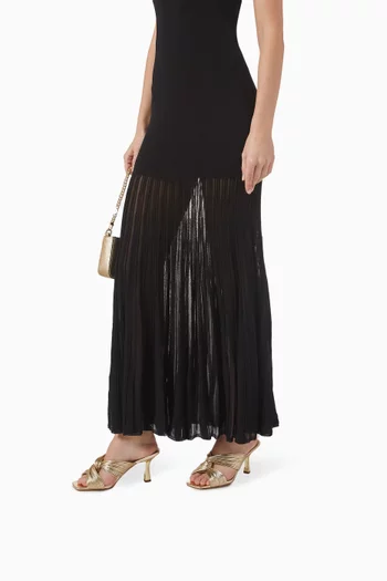 Alessia 80 Mule Sandals in Metallic Faux Leather