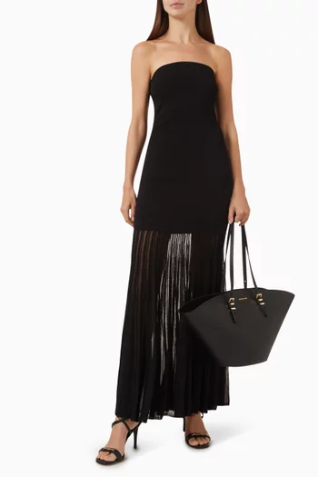 Strapless Maxi Dress in Stretch Knit