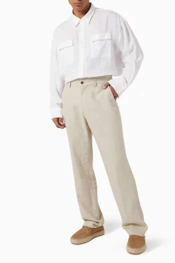 Finn Straight-fit Pants in Linen