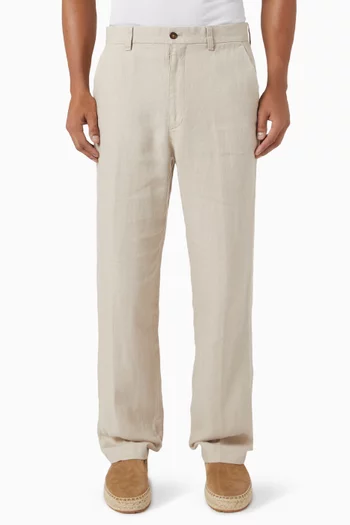 Finn Straight-fit Pants in Linen