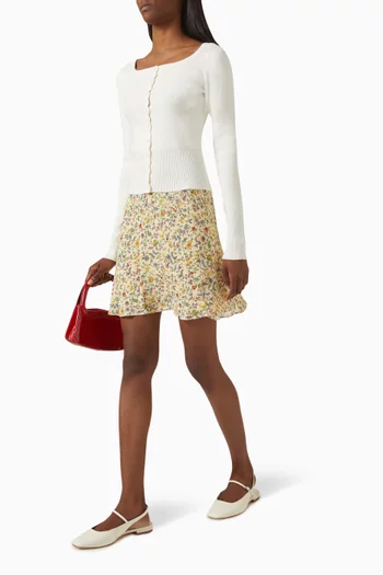 Brandy Mini Skirt in Georgette