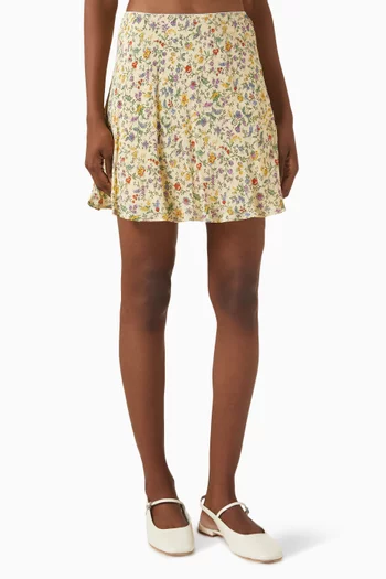 Brandy Mini Skirt in Georgette