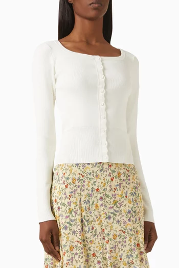 Aura Knit Cardigan in Cotton
