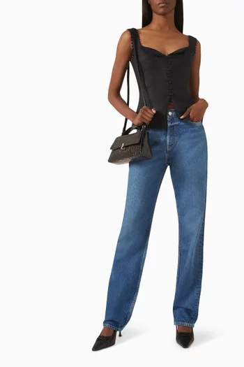 Viola Top in Linen