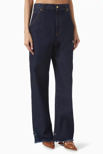 Lisa Loose-fit Carpenter Jeans in Denim