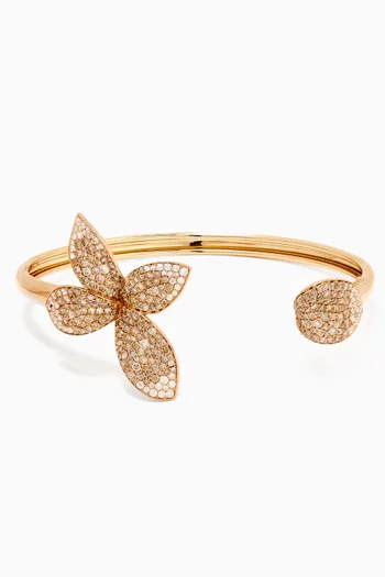 سوار جارديني سيجريتي مرصع بالماس ذهب وردي عيار 18