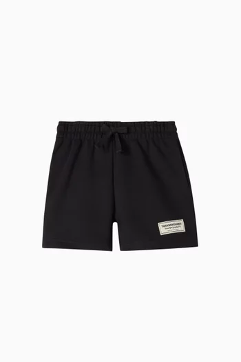 Relaxed Shorts in Organic Cotton-blend