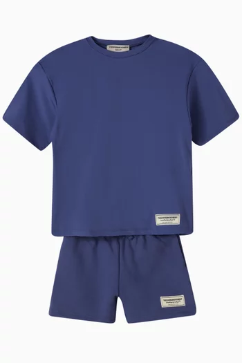 Relaxed Shorts in Organic Cotton-blend