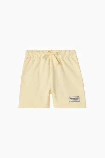 Relaxed Shorts in Organic Cotton-blend