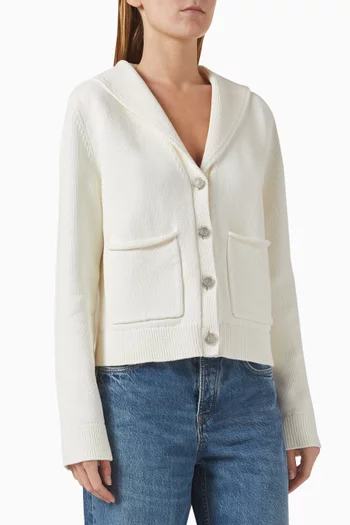 Cape Cardigan in Cotton-knit