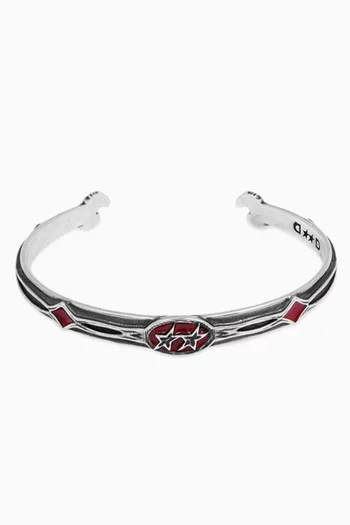 Wild Horse Bangle in Sterling Silver
