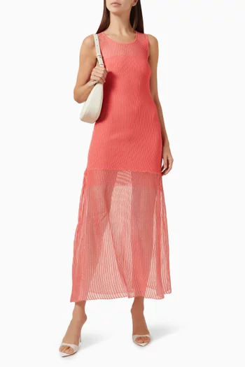 Terminio Maxi Dress in Rib-knit