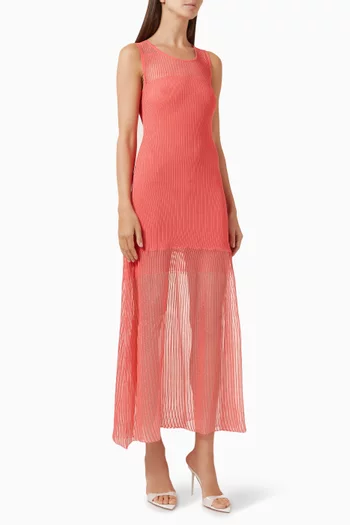 Terminio Maxi Dress in Rib-knit