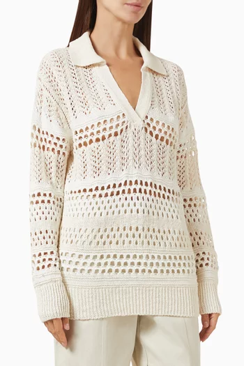 Gorzano Sweater in Linen-cotton Knit
