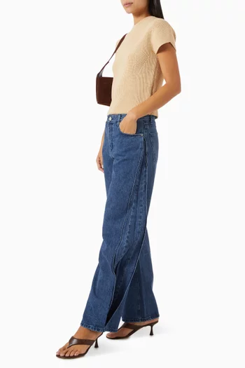 60 Inverted Wide-leg Jeans in Denim