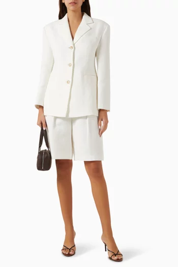 Tailored Blazer in Linen Blend
