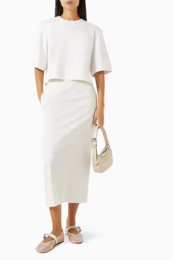 Crop T-shirt in Cotton