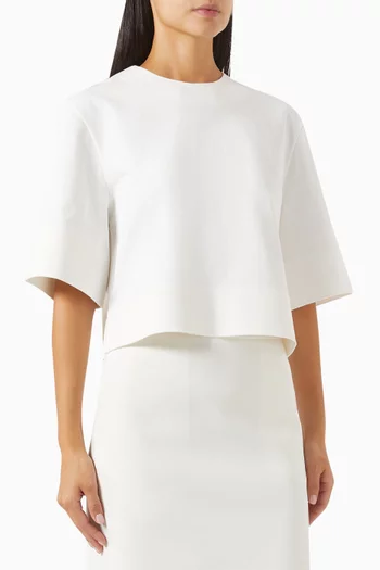Crop T-shirt in Cotton