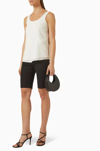 Bermuda Shorts in Cotton Blend