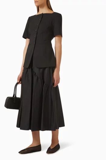 Tiered Skirt in Nylon