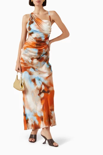 Rhode Printed Dress in Viscose-blend