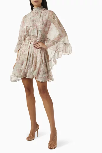 Monica Cape Mini Dress