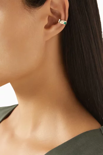 Emerald Earcuff in 14kt Gold