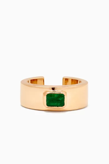 Emerald Earcuff in 14kt Gold