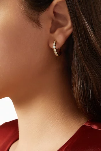 Ottilia Hoop Earrings in 18kt Gold-plated Sterling Silver