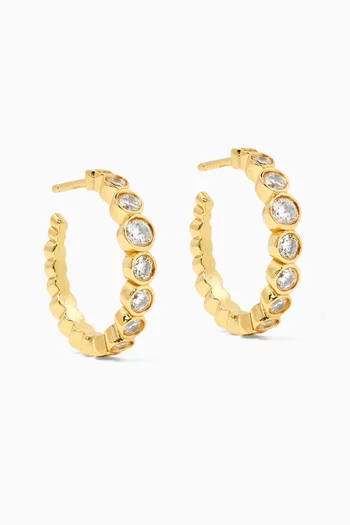 Ottilia Hoop Earrings in 18kt Gold-plated Sterling Silver