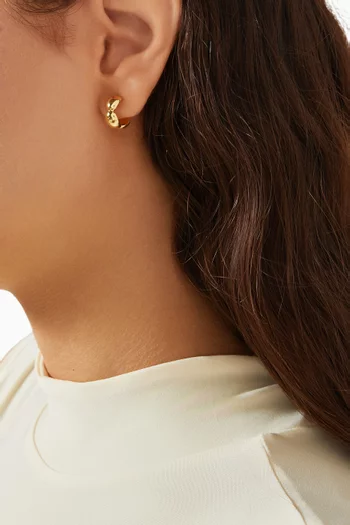 Emberly Hoops in 18kt Gold-plated Sterling Silver