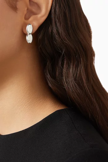 Emberly Oval Earrings in Sterling Silver