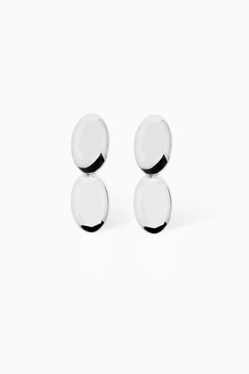 Emberly Oval Earrings in Sterling Silver
