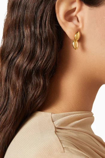 Emberly Oval Earrings in 18kt Gold-plated Sterling Silver