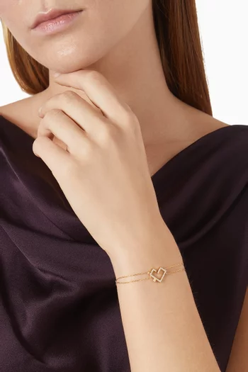 Small Hubb Diamond Bracelet in 18kt Gold