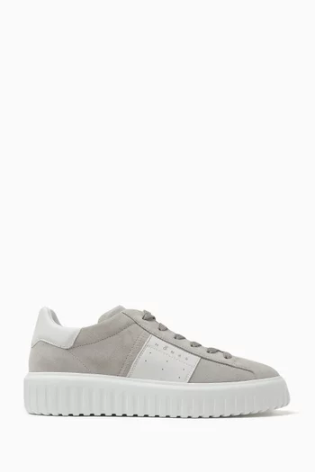 H-Stripes Sneakers in Suede & Leather