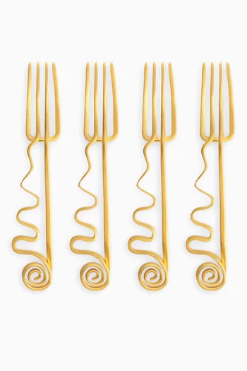Spirale Cocktail Forks - Set of 4