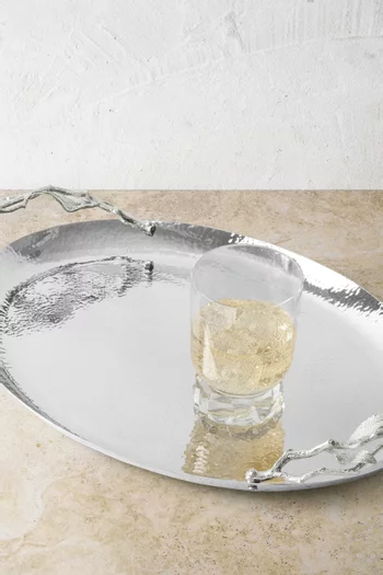 صينية بيضاوية بحلي رمان