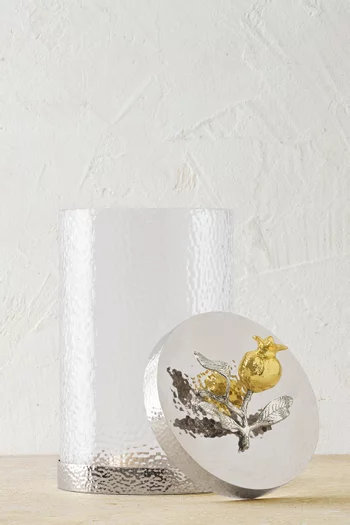 علبة تخزين متوسطة مزينة برمان