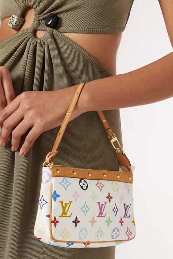 2000s Takashi Murakami  Monogram Pochette in Coated Canvas & Leather